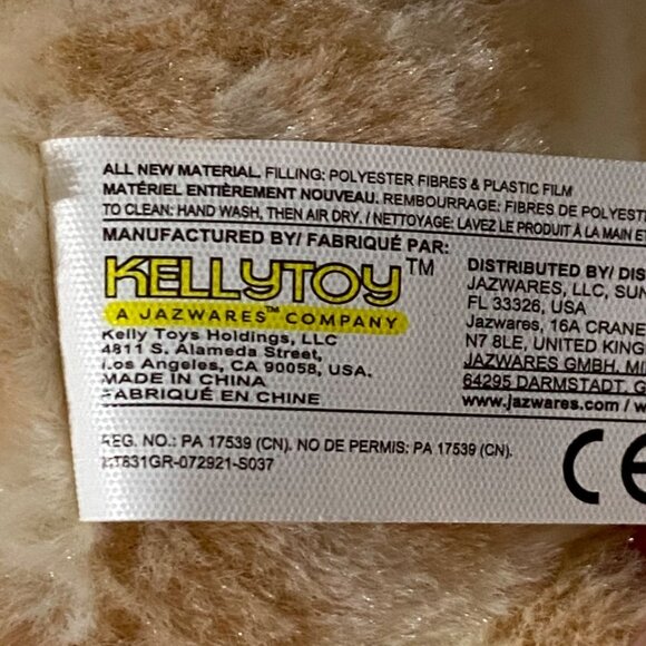 Kelly Baby Plush Giraffe Soft Cuddle Toy with Rattle and Crinkle Sensory Infant - Picture 5 of 6